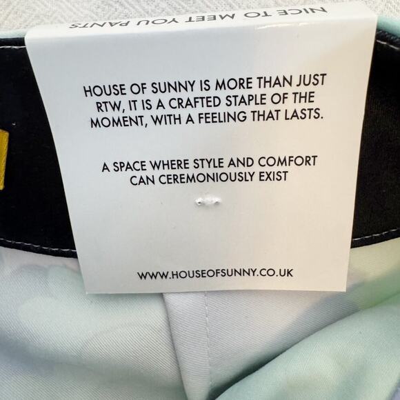 House of Sunny Nice to Meet You Pant Multicolor UFO Print Trousers Size US 2 NWT - Picture 13 of 16